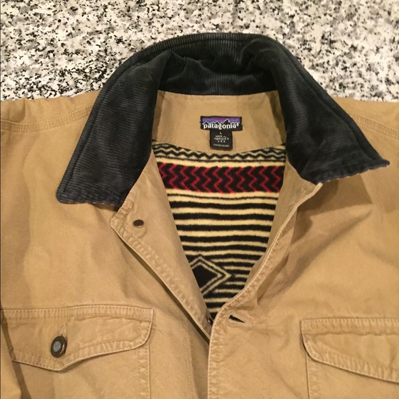 Patagonia Jackets Coats Canvas Barn Jacket Aztec Fleece Lined
